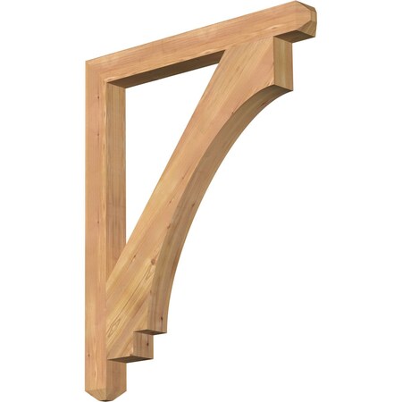 Ekena Millwork Imperial Craftsman Smooth Bracket, Western Red Cedar, 3 1/2"W x 34"D x 42"H BKT04X34X42IMP04SWR